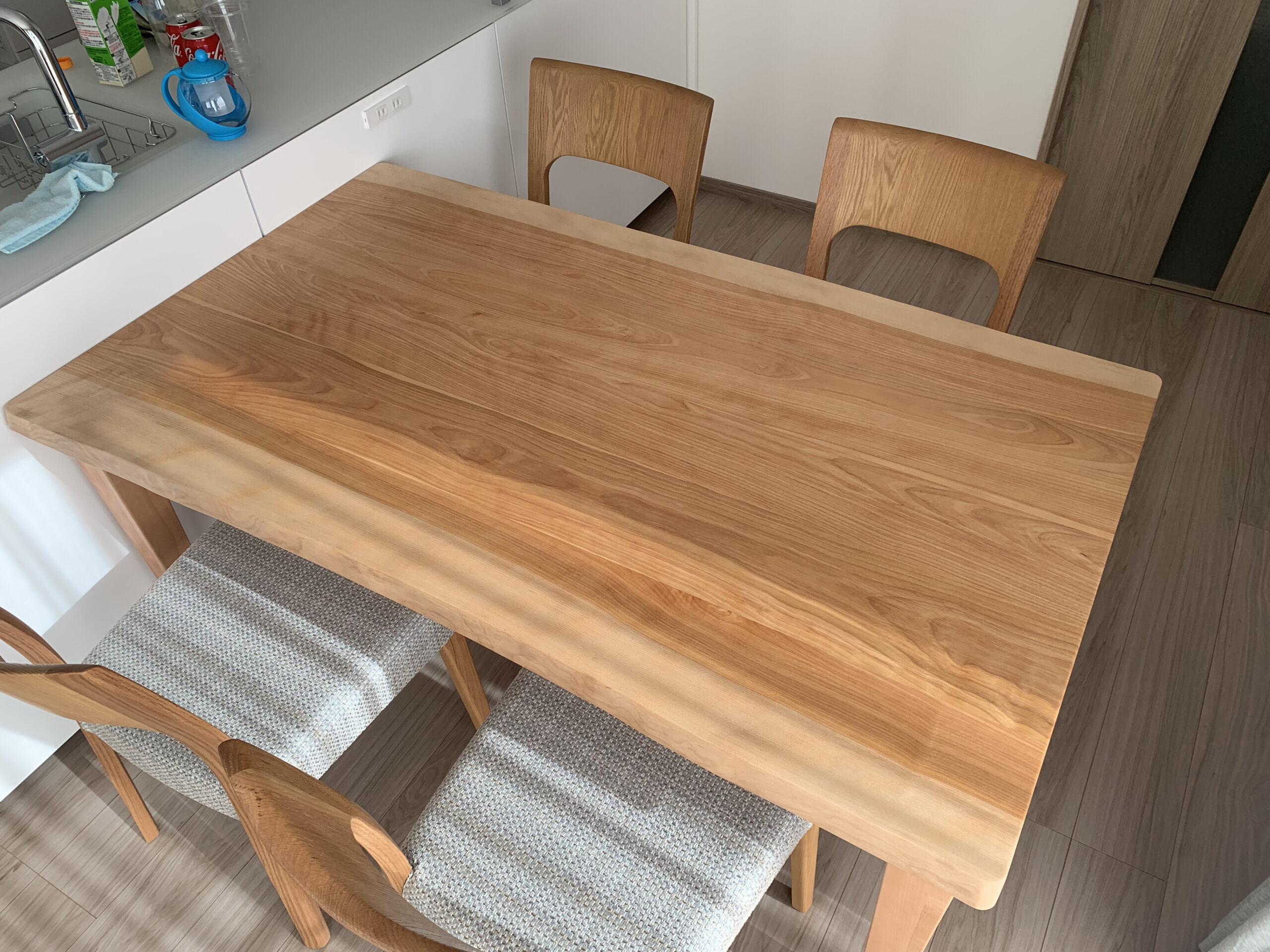 カバ桜無垢板テーブル | 無垢板テーブル工房